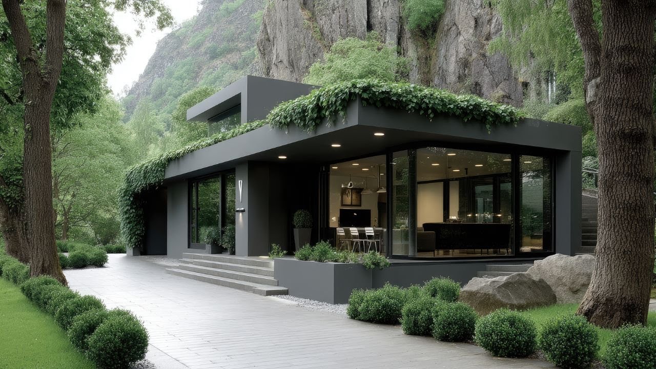 Inside a Nature-Surrounded Modern Minimalist Retreat - YouTube