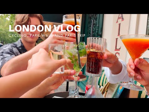 ☀️sunny days in London: cycling, park walks, Eurostar to Paris 🚅