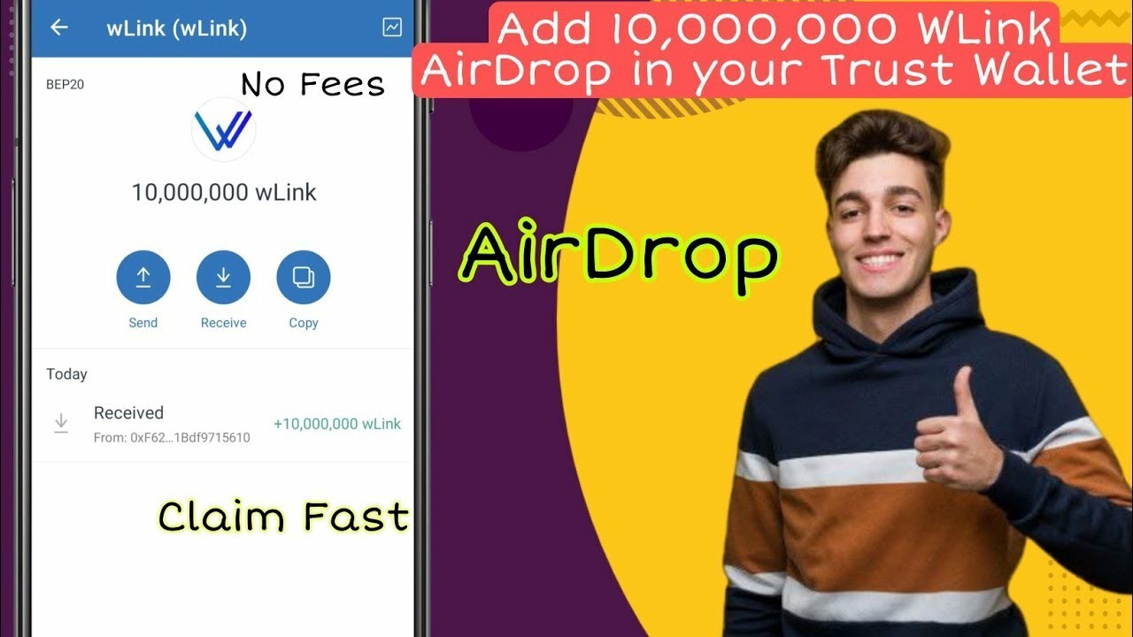 Free Airdrop Trustwallet : Add 10,000,000  wLink AirDrop to Your Trustwallet | No Fees