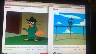 Phineas \& Ferb-The Platypus Walk (Side-By-Side Comparison)