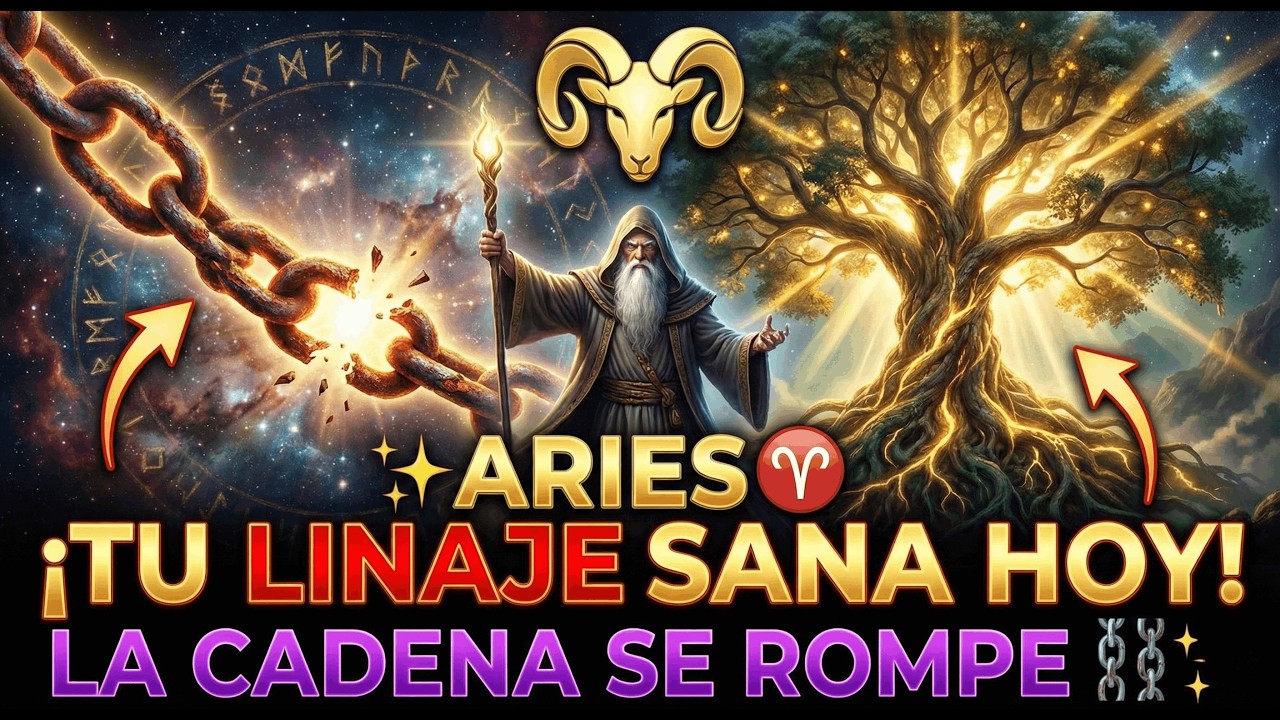 ARIES ♈ ¡TU LINAJE SANA HOY! LA CADENA SE ROMPE ⛓️✨