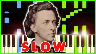 CHOPIN - NOCTURNE Op.9 No.2 - Slow Piano Tutorial 50% Speed