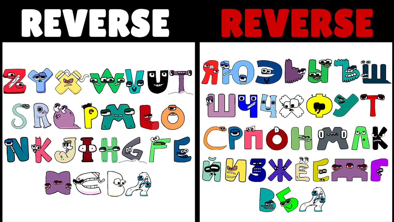 Reversed Alphabet Lore (Z-A)