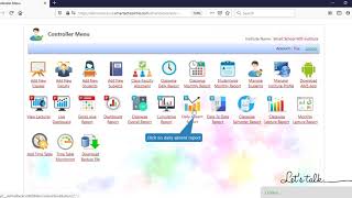 How to check daily absent report in admin in attendance management system using Smart School MIS