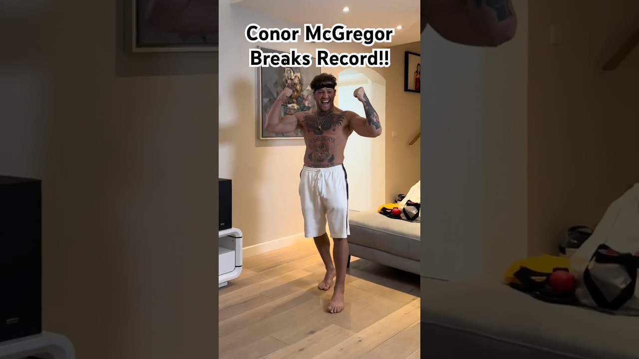 Conor McGregor breaks record on his FIRST attempt! (via:boxbollen)