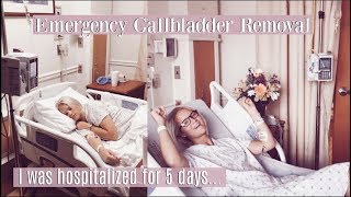 I got my gallbladder removed... unexpected surgery