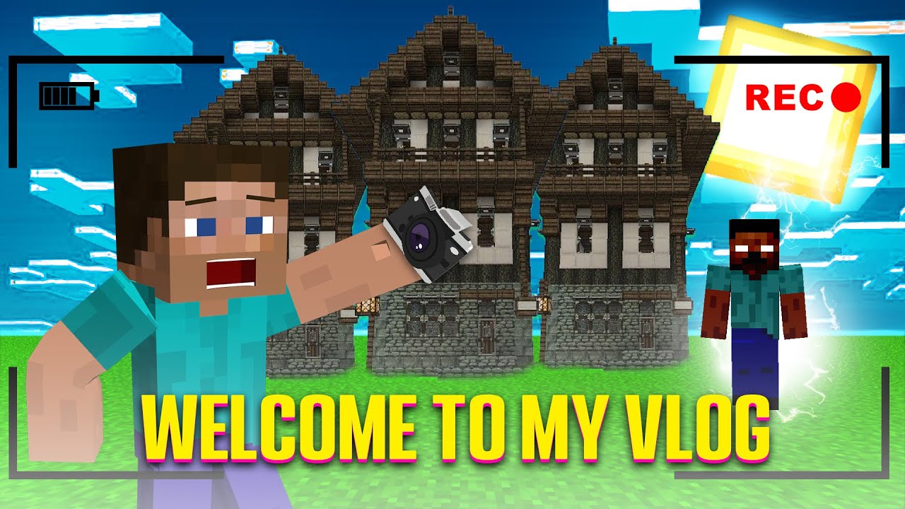 MINECRAFT VLOG BE LIKE | MY FIRST VLOG - YouTube