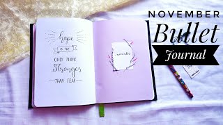 || 2020 November Bullet Journal Set Up || India || Creation For Happiness ||