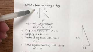 Pythagorean Theorem Foldable