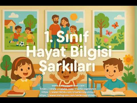 1. Sınıf Hayat Bilgisi Sınıf içi tanışma etkinliğine katılır şarkısı v 2 — 1. Sınıf Hayat Bilgisi eğitim şarkısı kapak görseli