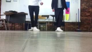 Bailando shuffle en el colegio(FAIL)