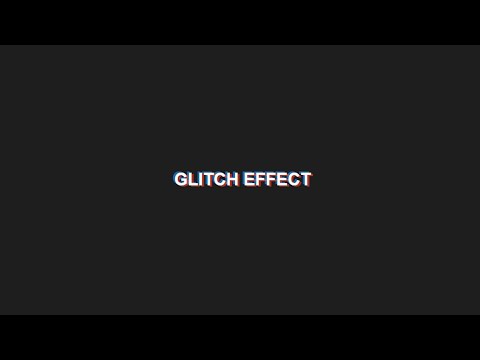 How to create glitch text effect using pure CSS