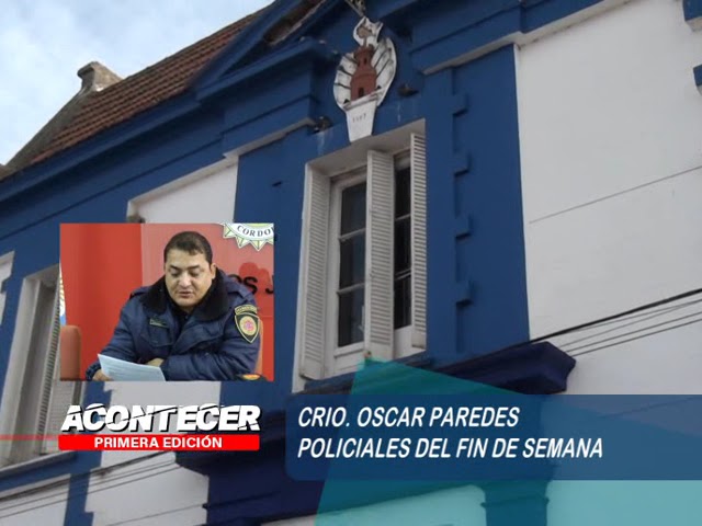 Marcos Juárez: Novedades policiales del fin de semana