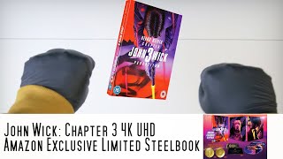 Unboxing! John Wick: Chapter 3 (4K UHD) Amazon Exclusive Steelbook | action ASMR