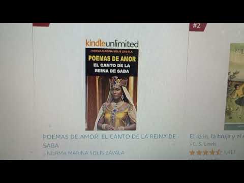 mi libro Poemas de amor El canto de la Reina de Saba, entre los más vendidos en Amazon de México