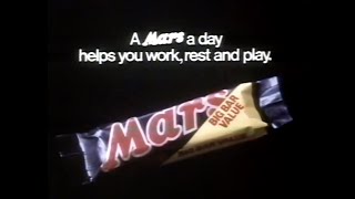 A mars a day - classic chocolate bar advert 1981