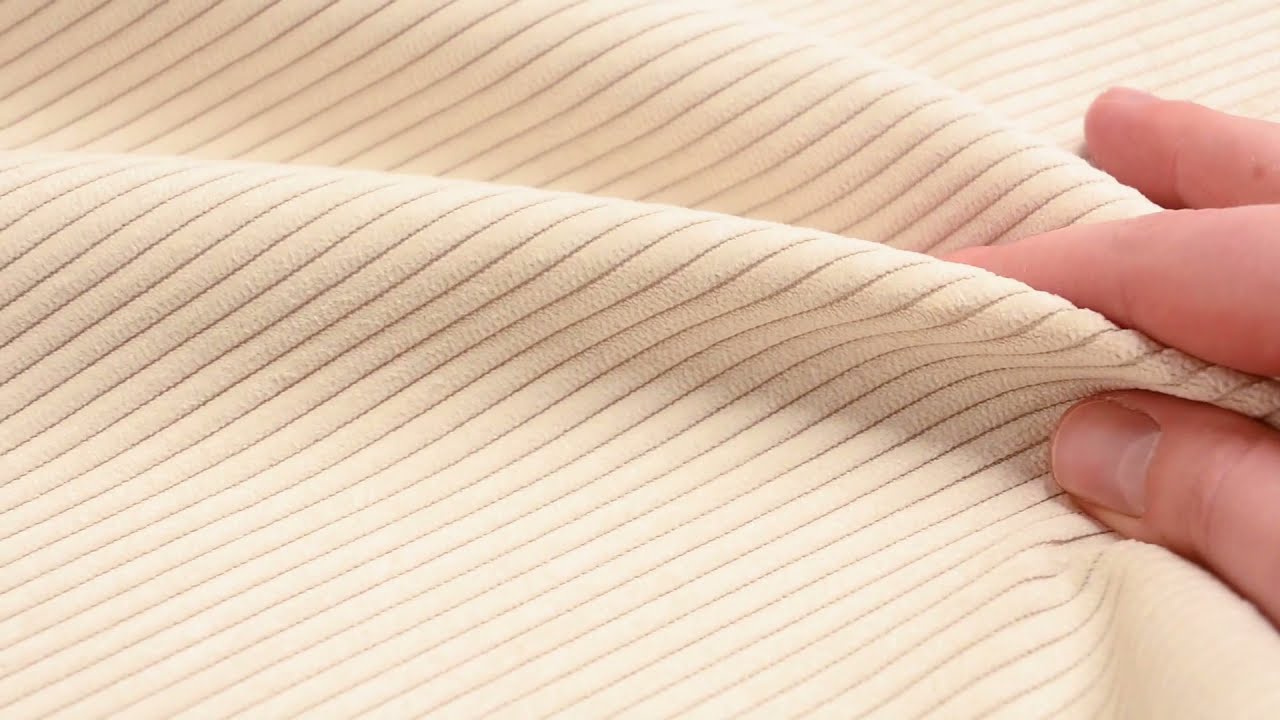 Bezugsstoff Möbelstoff Polsterstoff Fjord Cord natur 1,40m Breite