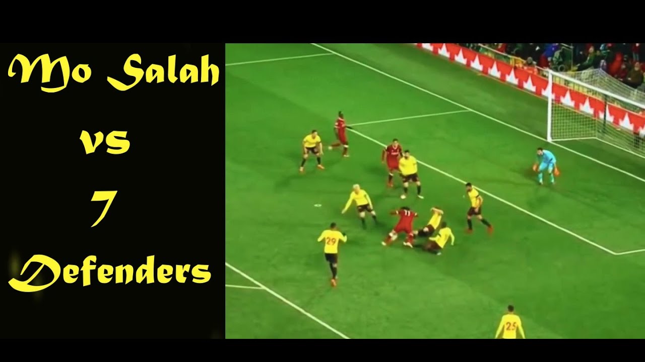 Mo Salah vs 7 Watford Defenders