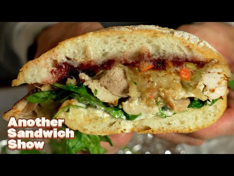 Grateful Turkey Thanksgiving Leftovers Sandwich