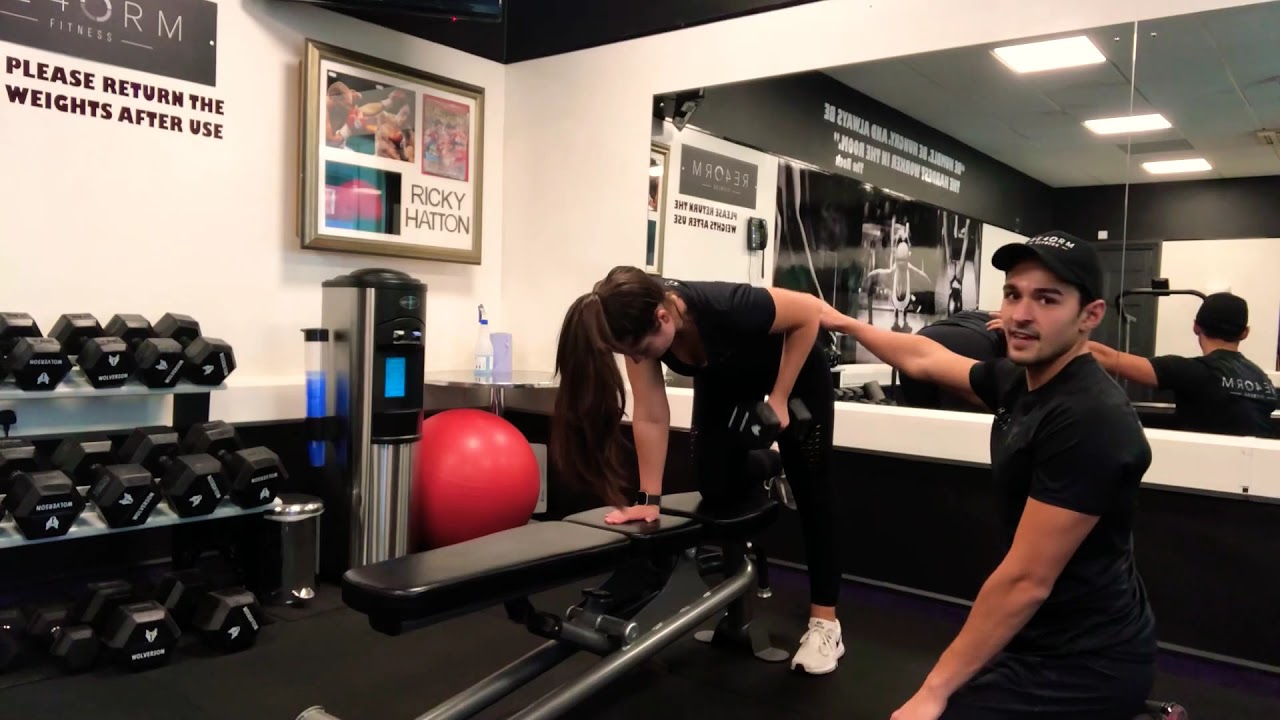 Single Arm Bench Assisted Dumbbell Row YouTube