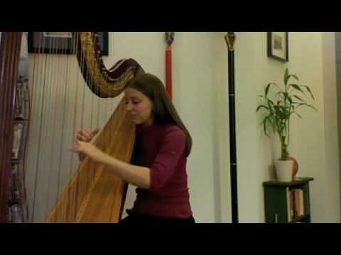 Keane "Hamburg Song" on harp Elizabeth Gerberding