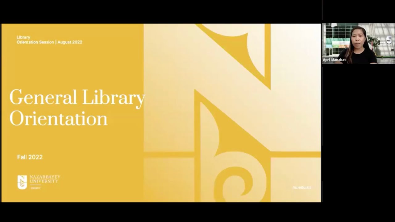 [ONLINE SESSION] - General Library Orientation for Undergraduate Students