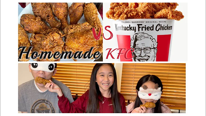 Homemade Fried Chicken VS KFC Chicken! / Janet and...