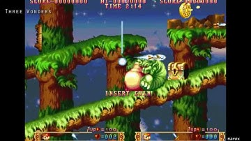 Three Wonders / arcade attract mode auto demo / Capcom 1991