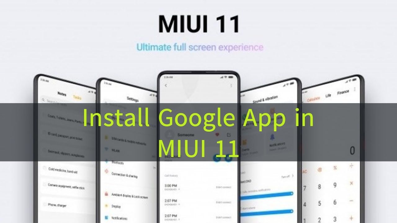 Install Google App in MIUI - YouTube