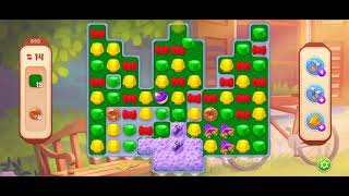 HomeScapes Level 692 Walkthrough || Grass Donut Collectable || 9 Moves Left