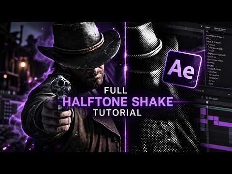 Smooth halftone shake effect | After effects tutorial