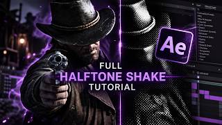 Smooth halftone shake effect | After effects tutorial