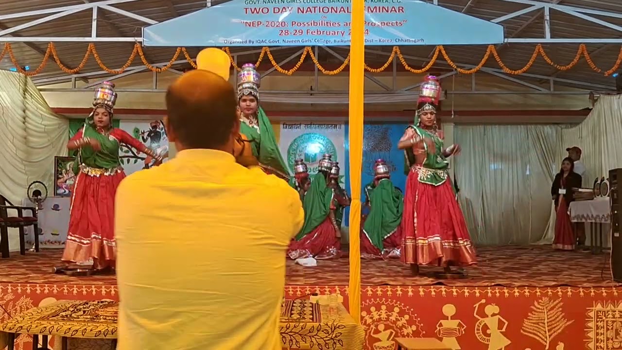 Dance by Students, Chirmi, on occasion of National Seminar, 29.02.2024 Girls College Baikunthpur