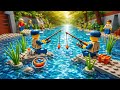 No Hands Needed! LEGO Automatic Fishing Rod in Action