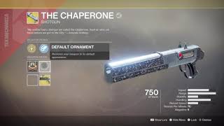 Destiny 2 Chaperone ornament  range  increase