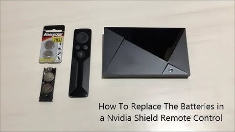 How To Replace The Batteries in Nvidia Shield Remote Control