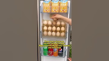 Three-layer self-rebound egg storage box