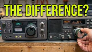 Comparison of TRIO R-1000 and YAESU FRG-7700, the same generation