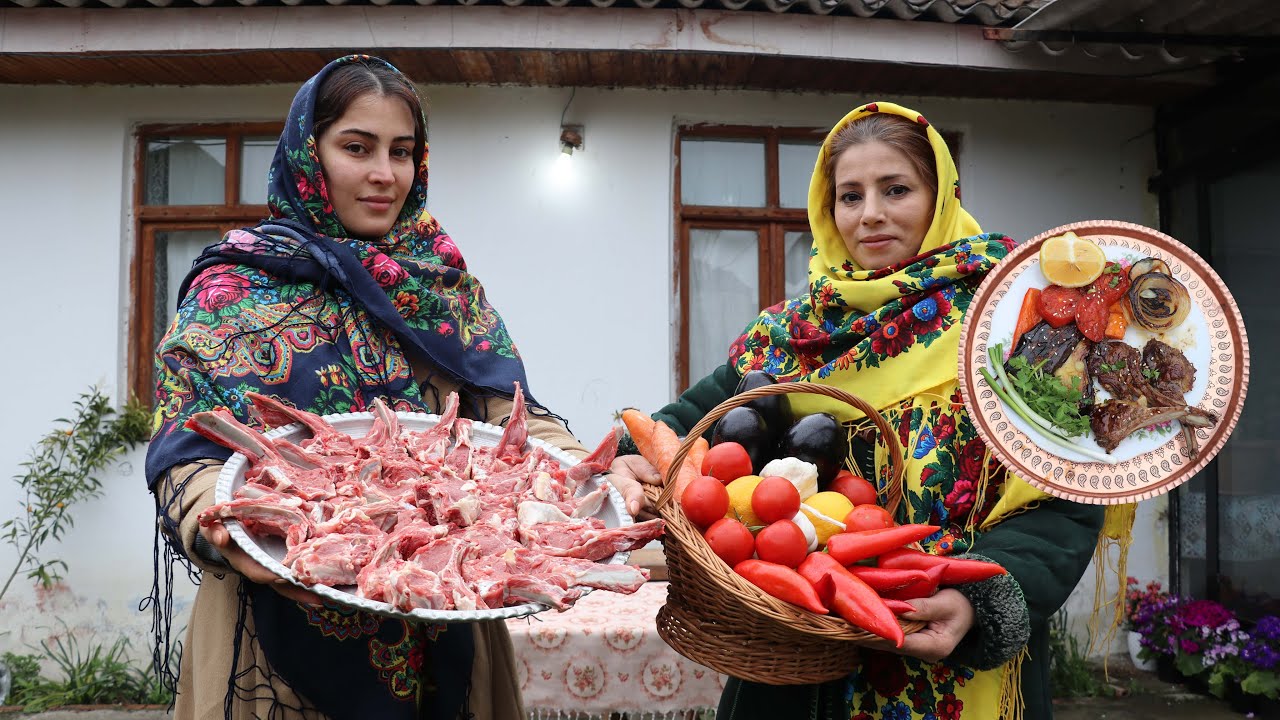 IRAN Rural Style Lamb Chops Recipe in Village House ♧ Countryside