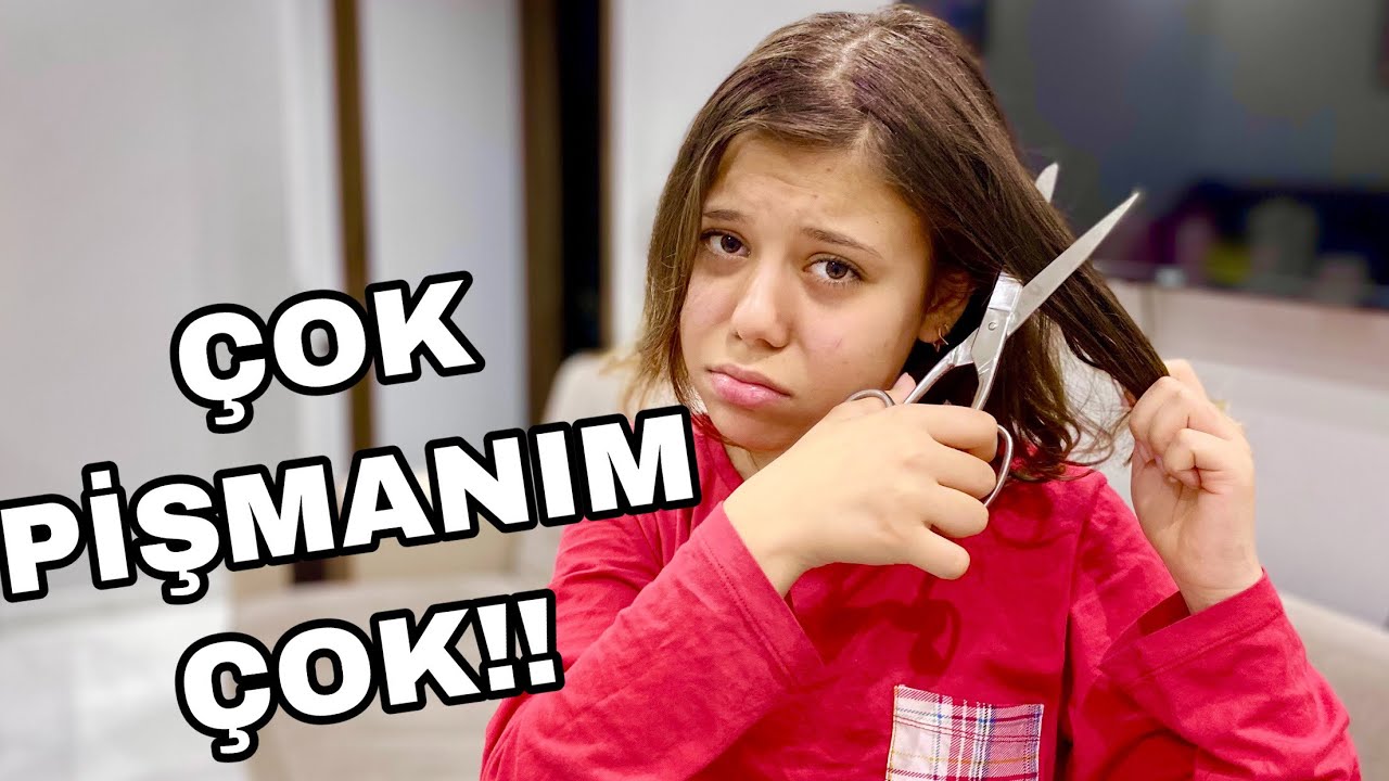 SAÇLARIMI KESTİM !! BERBAT OLDU ÇOK PİŞMANIM ÇOK !! Tuana Zeybek