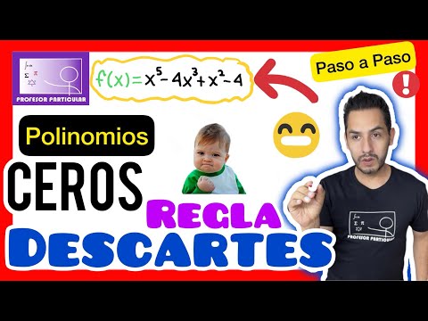 ✅​CEROS de un POLINOMIO | 𝙋𝙖𝙨𝙤 𝙖 𝙋𝙖𝙨𝙤 😎​🫵​💯​ | Precálculo