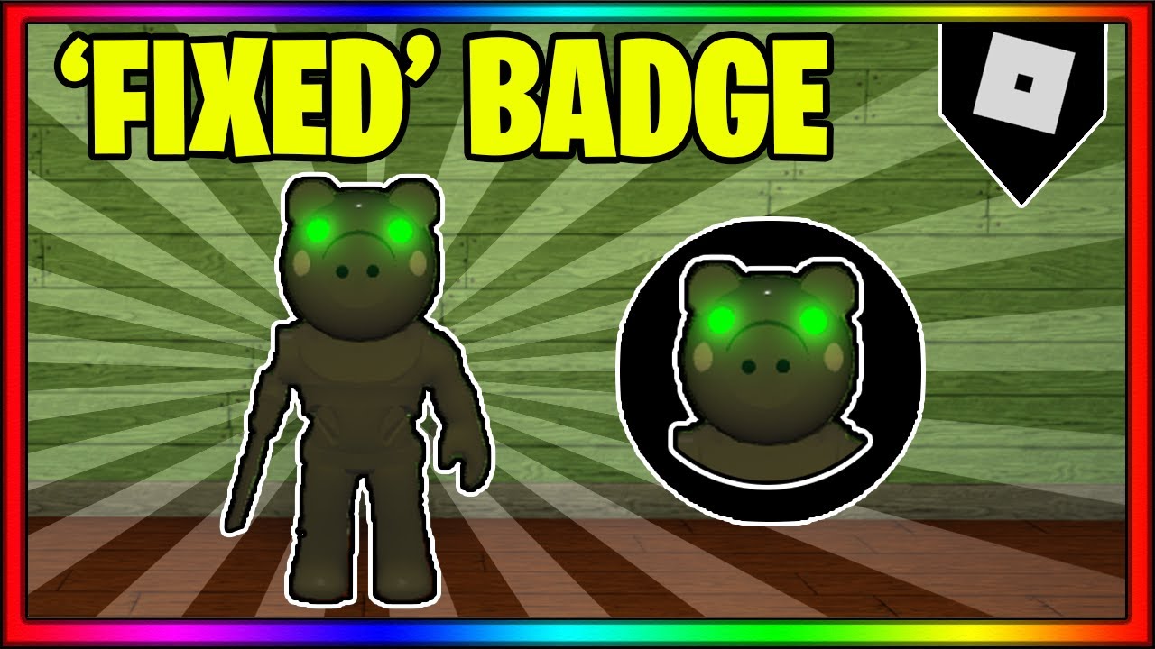 How to get the "FIXED" BADGE + SKIN in INFECTED DEVELOPER'S PIGGY ROLEPLAY! || Roblox