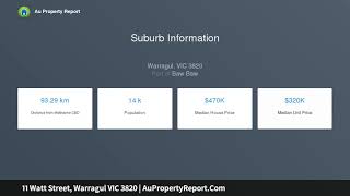 11 Watt Street, Warragul VIC 3820 | AuPropertyReport.Com