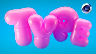 Creating Bubble Type or Balloon Text Inflation Simulations in Cinema 4D