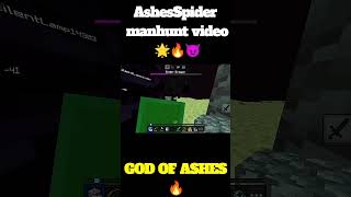 AshesSpider Craziest Luck+Safe😂🔥😈 #ashesspider #shorts #minecraft #mcpehindi @AshesSpider1 #fypシ