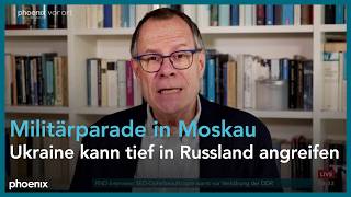 phoenix tagesgespräch mit Thomas Wiegold zur Militärparade in Moskau | 08.05.26