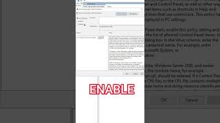 Hide control panel items via Group Policy in Windows server Active Directory #grouppolicy