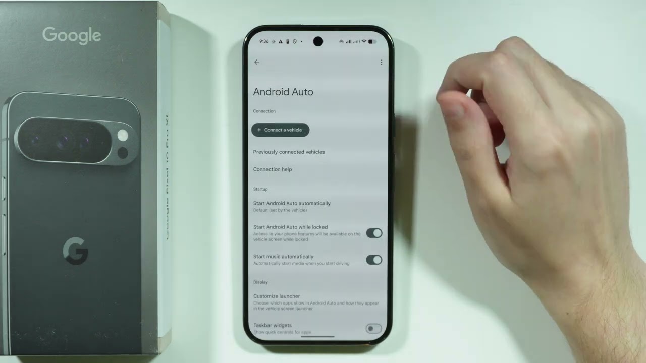 Google Pixel 10 Pro XL: как найти Android Auto