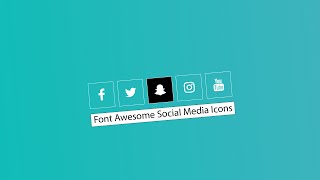 Awesome Social Media Icons Using Font Awesome | HTML AND CSS TIPS AND TRICKS