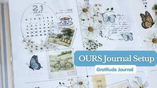 Setup my Gratitude Journal With Me | OURS Journal | Simple Paper Co